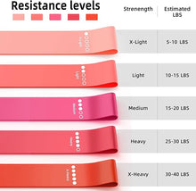 Load image into Gallery viewer, Resistance Bands Set for Workout &amp; Physical Therapy – Elastic Loop Bands for Yoga, Pilates, Booty &amp; Leg Training