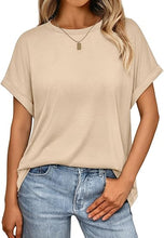 Load image into Gallery viewer, 2025 Women&#39;s Oversized Summer Tops – Trendy Short Sleeve Business Casual T-Shirts for Spring Fashion Outfits