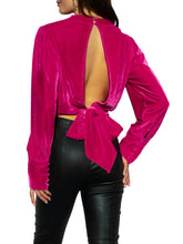 Load image into Gallery viewer, Sunia Women’s Fashion Top with Stylish Bow – Elegant Casual Wear